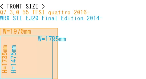 #Q7 3.0 55 TFSI quattro 2016- + WRX STI EJ20 Final Edition 2014-